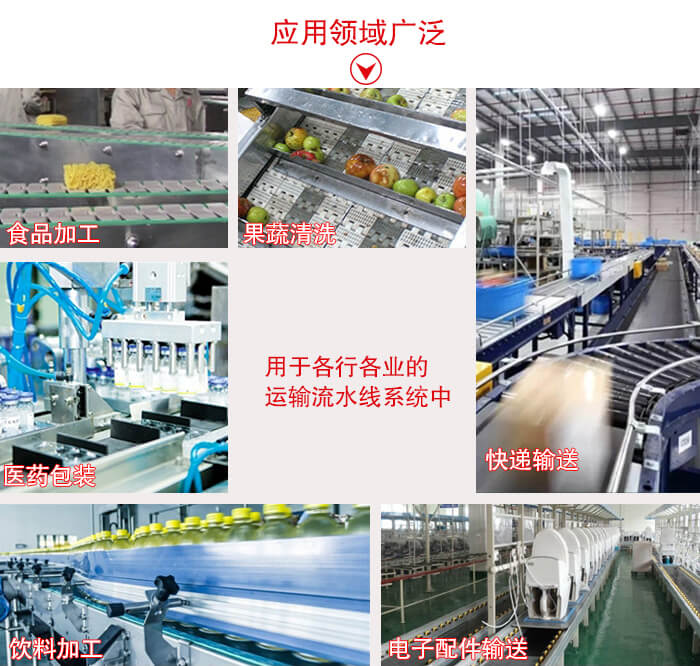 鏈板輸送機適用行業(yè)：食品加工，果蔬清洗等行業(yè)